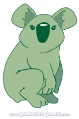 how to draw a cartoon koala st5