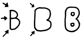 B Bubble Writing