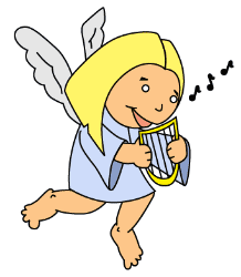 cartoon angel drawing