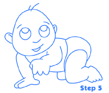 cartoon baby step 5