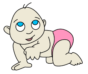 baby sleep
 on Create a cute cartoon baby the step by step way