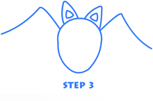 cartoon bat step 3