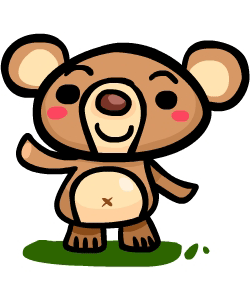 cartoon bear drawing