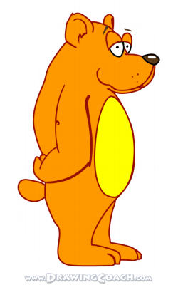 how to draw a cartoon brown bear final