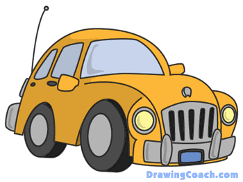 how to draw cartoon cars