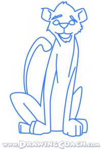 how to draw a cartoon cheetah st4