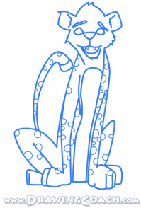 how to draw a cartoon cheetah st4