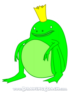 how to draw a cartoon frog st6