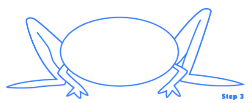 how to draw a cartoon frog