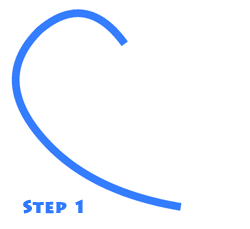 cartoon hearts step 1