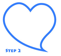 cartoon hearts step 2
