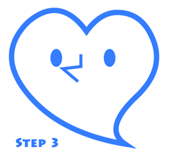 cartoon hearts step 3