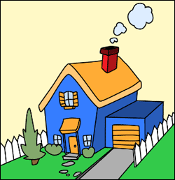Drawing a cartoon house can be quite difficult if you don't break down the