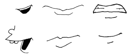 Drawing Cartoon Lips Lesson with Examples