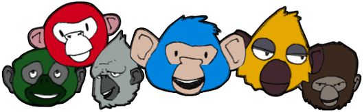 cartoon monkeys