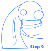 cartoon monsters step 2