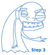cartoon monsters step 3