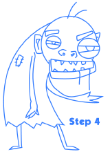 cartoon monsters step 4