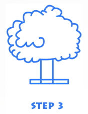 cartoon trees step 3