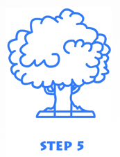 cartoon trees step 5