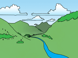 cartoon valley