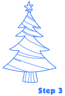 christmas tree drawing st3