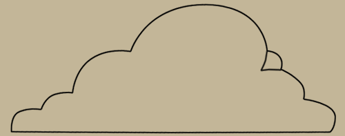 cloud drawing step 1