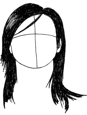 hair drawing