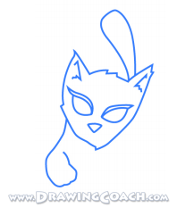 how to draw a cartoon cat st3