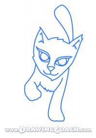 how to draw a cartoon cat st4