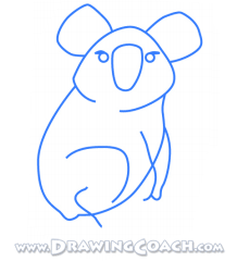 how to draw a cartoon koala st3