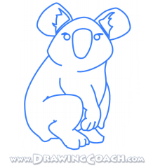 how to draw a cartoon koala st4