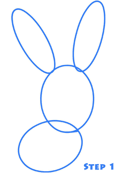 how to draw a cartoon bunny