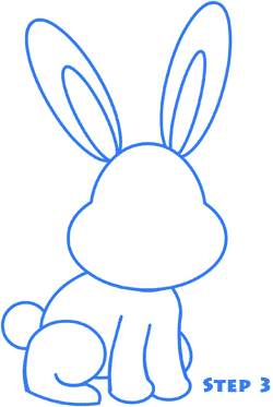 how to draw a bunny step 3