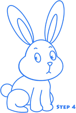 how to draw a bunny step 4
