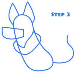 how to draw dogs st2