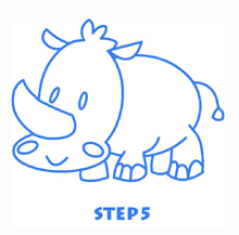 how to draw a rhinoceros st5