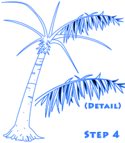 palm tree step 4