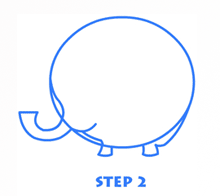 cartoon elephants step2