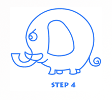 cartoon elephants step4
