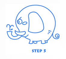 cartoon elephants step5