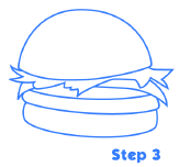 cartoon food step 3