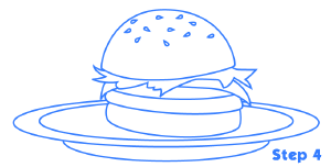 cartoon food step 4