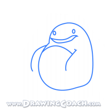 how to draw a cartoon frog st2