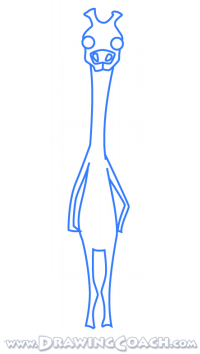 how to draw a cartoon giraffe st3