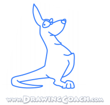 how to draw a cartoon kangaroo st3