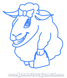 how to draw a lamb st4