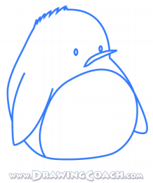 how to draw a cartoon penguin st3