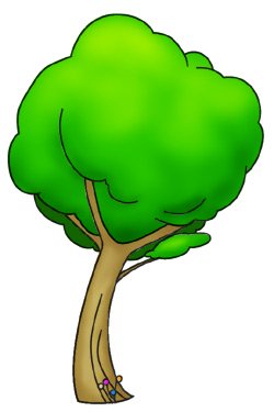 Cartoon Tree Finished Drawing