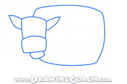 how to draw a cartoon cow st2